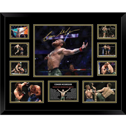 Conor McGregor UFC 246 Comeback Signed Photo Framed Limited Edition