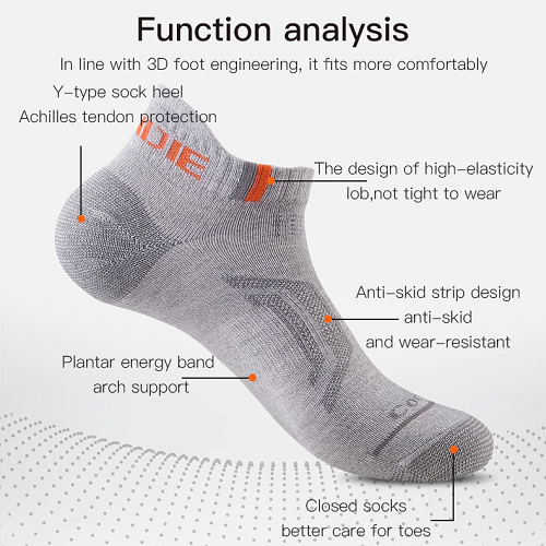 Aonijie Coolmax Low Cut Running Socks 3Pairs - The Fight Factory