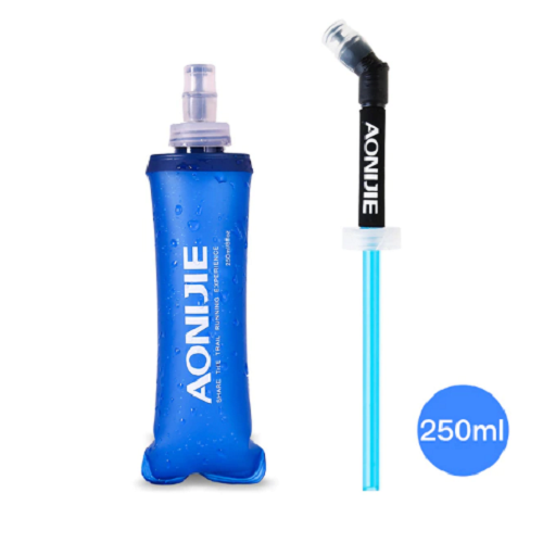 Aonijie Folding Collapsible Soft Flask Water Bottle With Straw - The Fight Factory