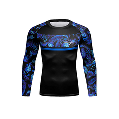 CL Sport Tropics Rashguard Long Sleeve Blue - The Fight Factory