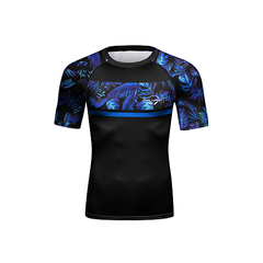 CL Sport Tropics Rashguard Short Sleeve Blue - The Fight Factory