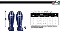 Fairtex Competition Shin Pads Sp5 - Black - The Fight Factory