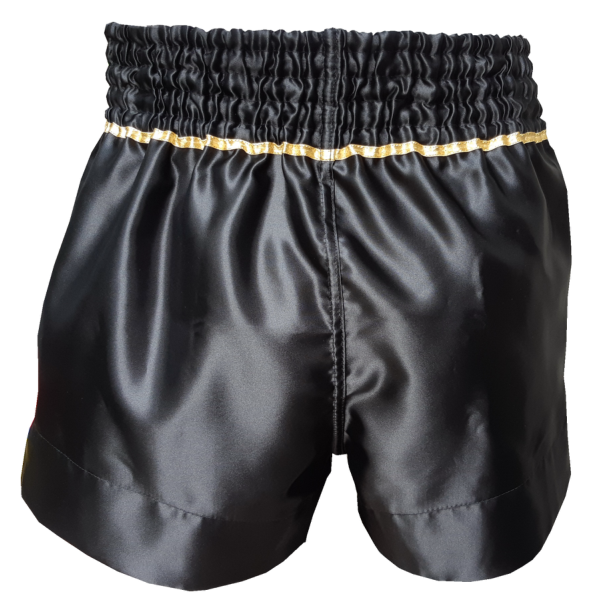 Han Muay Thai Shorts Comfort Fit - Black - The Fight Factory