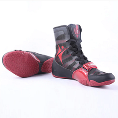 Kangrui Pro High Top Boxing Shoes Black