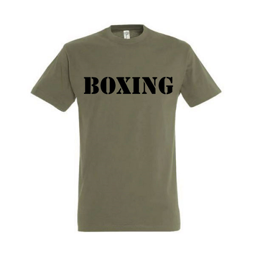 Fight Tees Army Boxing Khaki T Shirt