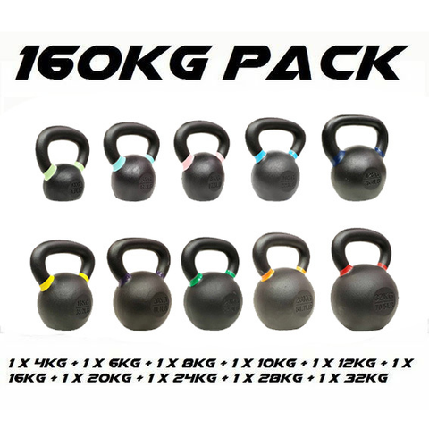 Morgan 160kg Cast Iron Kettlebell Pack - Pick Up Only