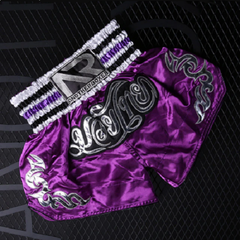 Another Boxer Muay Thai Shorts Purple - The Fight Factory