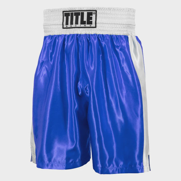 Title Edge Pro Boxing Shorts Blue White