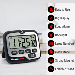 Thermo Pro Edge Digital Countdown Round Timer