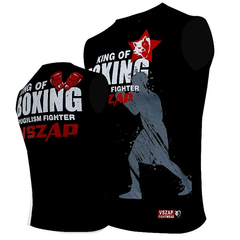 VSZAP Boxing King Of Sleeveless T Shirt - The Fight Factory