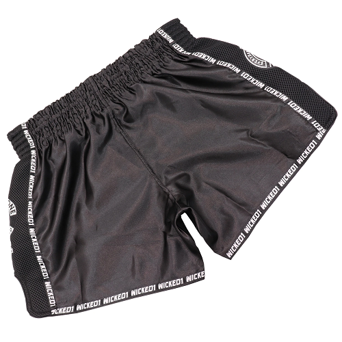 Wicked One Infamous Muay Thai Shorts Black - The Fight Factory