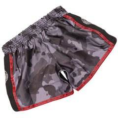 Wicked One Overcome Muay Thai Shorts Black Camo - The Fight Factory