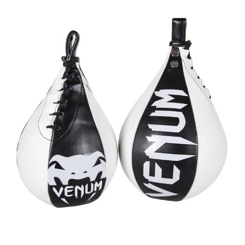 Venum Speed Bag - Skintex Leather - Black/Ice - The Fight Factory