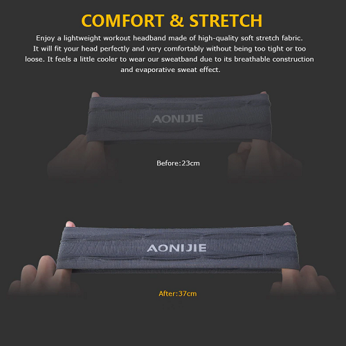 Aonijie Head & Sweat Bands Aonijie Springy Sweat Headband