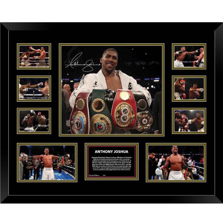 Anthony Joshua Signed Photo Framed Limited Edition - The Fight Factory
