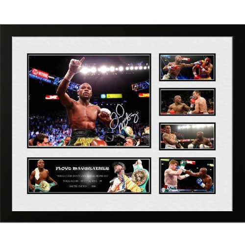 Floyd Mayweather Jr Signed Photo Framed Limited Edition - The Fight Factory
