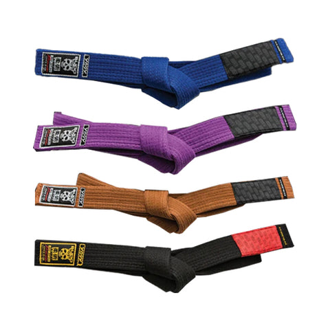 We have constructed our belts from 100% cotton. It has a Pearl weave out...