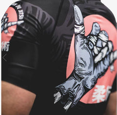 Budo Short Sleeve Rashguards Budo Zombie Shaka Rash Guard - Black