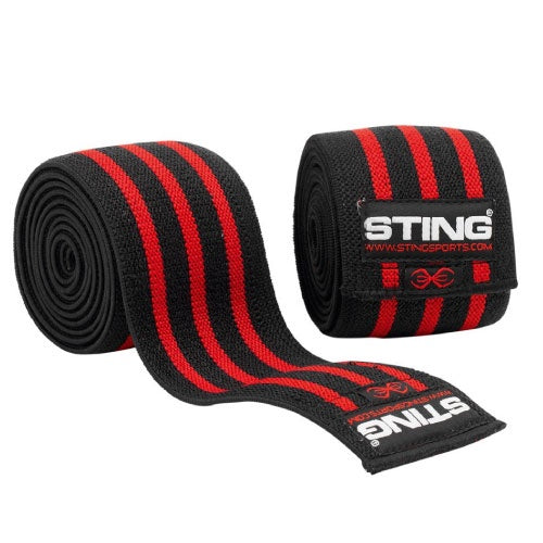 Sting Elasticised Weight Lifting Knee Wraps