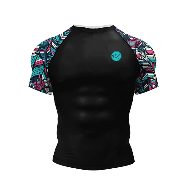 CL Sport Short Sleeve Rashguards CL Sport Leaves Rashguard Short Sleeve