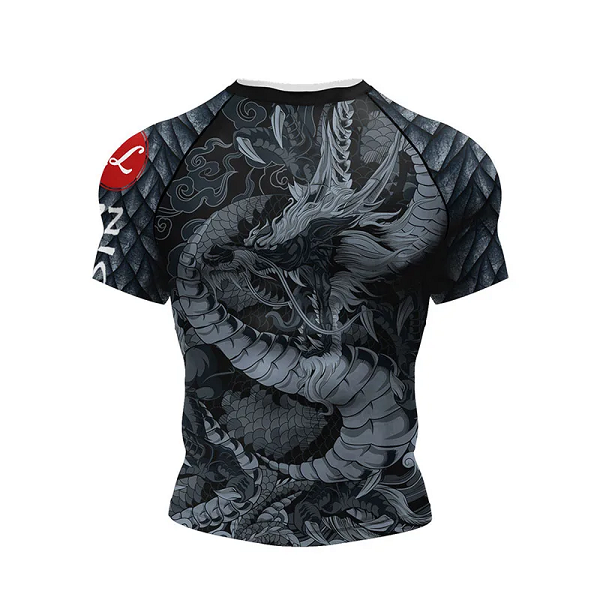 CL Sport Short Sleeve Rashguards CL Sport Luna Dragon Short Sleeve Rashguard