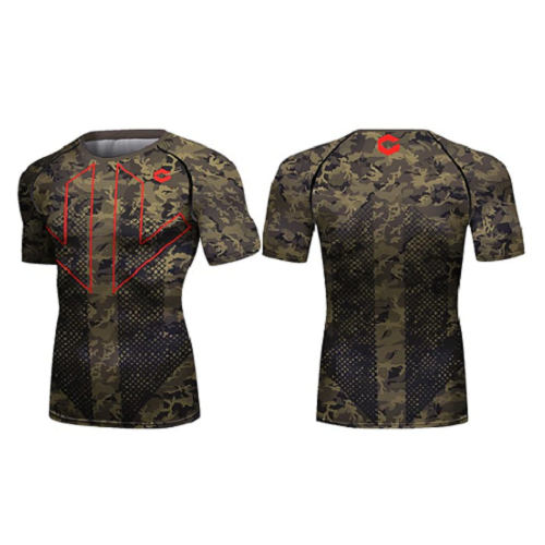 CL Sport Short Sleeve Rashguards CL Sport Sub Hunter Rashguard Short Sleeve Green