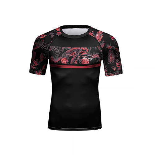 CL Sport Short Sleeve Rashguards CL Sport Tropics Rashguard Short Sleeve Red