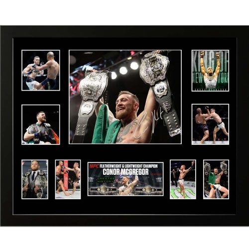 Conor McGregor UFC Double Champ Signed Photo Framed Limited Edition - The Fight Factory