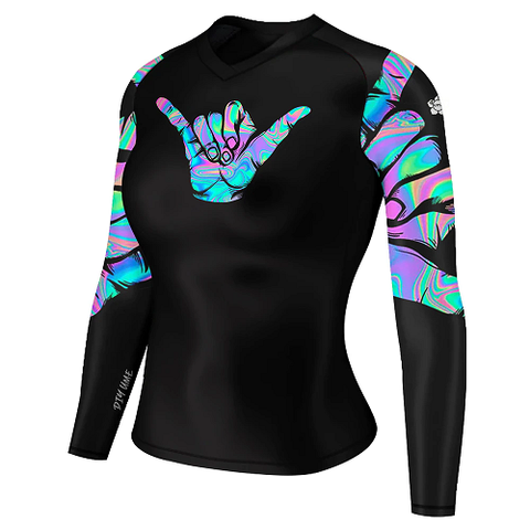 DIYUME Female Grappling Rashguard Psychedelic