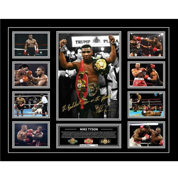 Mike Tyson WBA WBC IBF Signed Photo Framed Limited Edition - The Fight Factory