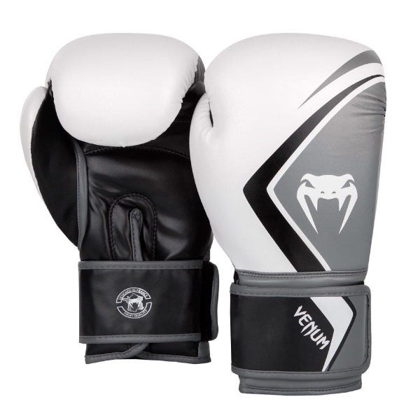 Venum Boxing Gloves Contender 2.0 Black White Grey Black