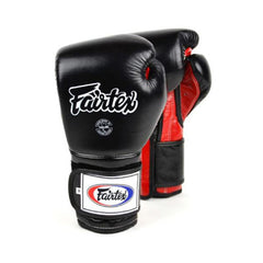 Fairtex Boxing Gloves 12oz / Black/Red Fairtex Boxing Gloves Mexican Style Heavy Hitter BGV9