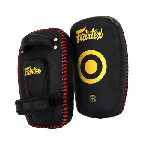 Fairtex Thai Pads Fairtex KPLC6 Lightweight Curved Thai Pads - Black/Gold