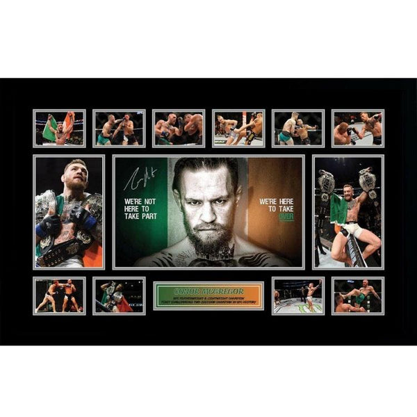 Conor McGregor UFC 2 Division Champion Signed Photo Framed Limited - The Fight Factory