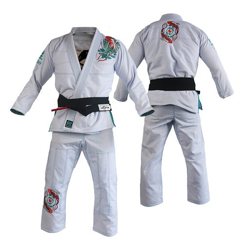 Fluory Grappling Kio Fish BJJ Gi White