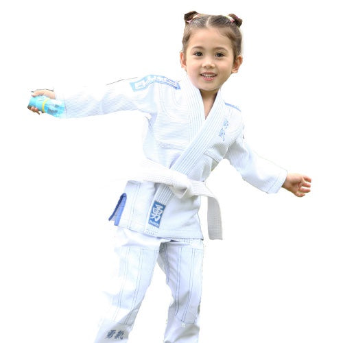 Fluory Grappling Courage Kids BJJ Gi White
