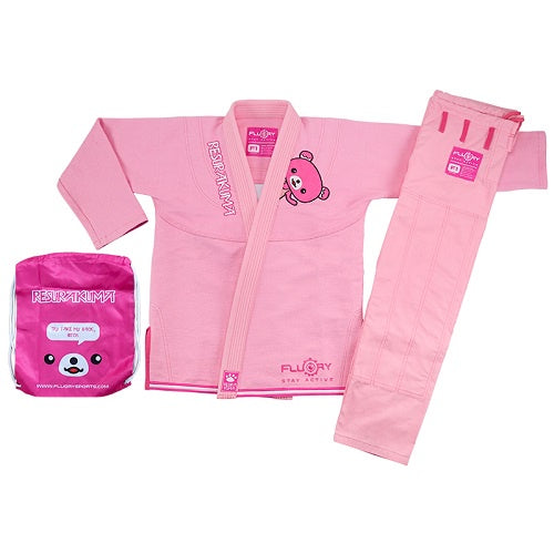 Fluory Grappling Resurakuma Kids BJJ Gi Pink