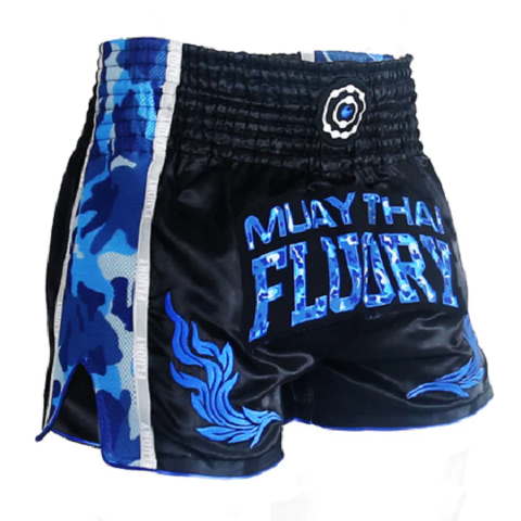 Fluory Abundance Retro Muay Thai Shorts Blue
New comfort retro cut, mesh...
