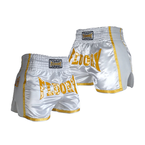 Fluory Eternity Classic Retro Muay Thai Shorts White
New comfort retro c...