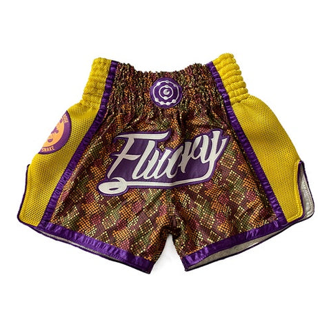 Fluory Eternity Snake Retro Muay Thai Shorts Yellow
New comfort retro cu...
