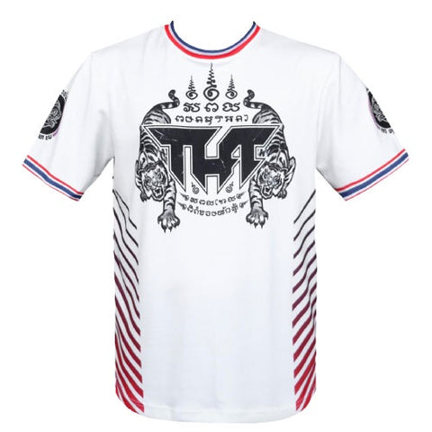 TUFF Double Tiger Muay Thai T-Shirt - White