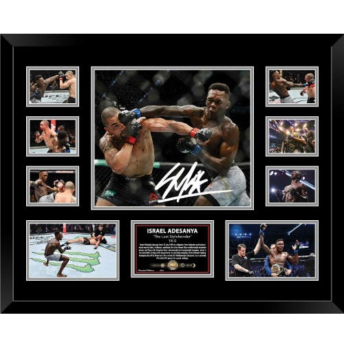Israel Adesanya 18-0 Stylebender Signed Photo Framed Limited Edition - The Fight Factory