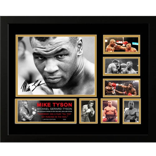 Iron Mike Tyson Signed Photo Framed Limited Edition IBF WBA WBC - The Fight Factory