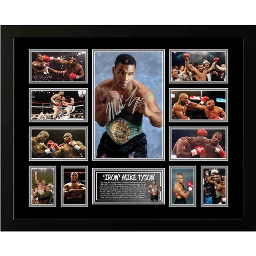 Iron Mike Tyson IBF WBA WBC Signed Limited Edition Frame