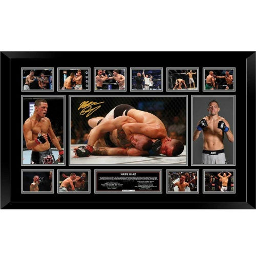 Nate Diaz Signed Limited Edition Photo Framed - The Fight Factory