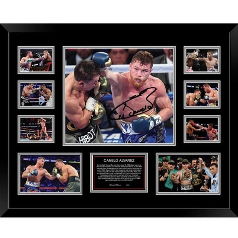 CANELO ALVAREZ FRAMED MEMORABILIA
Buy it for yourself or it can be a won...