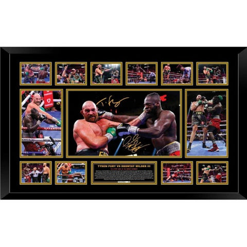 TYSON FURY VS DEONTAY WILDER FRAMED MEMORABILIA
Buy it for yourself or i...