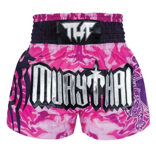 TUFF Pink Camo Muay Thai Boxing Shorts
