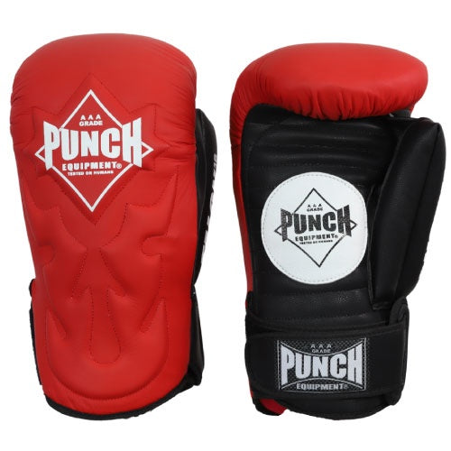 Punch Talon Pad Hybrid Red Boxing Gloves - The Fight Factory