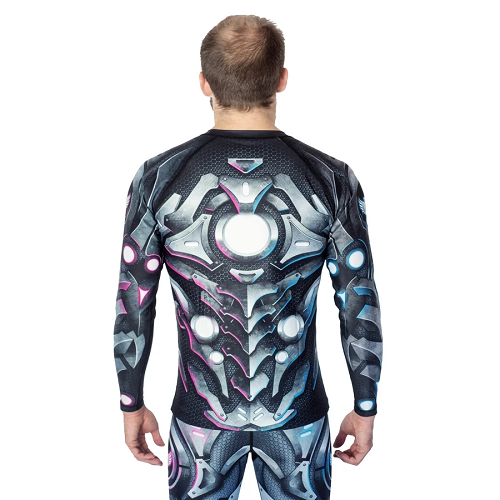 Raven Longsleeve Rash Guard Raven Cyberpunk Rashguard